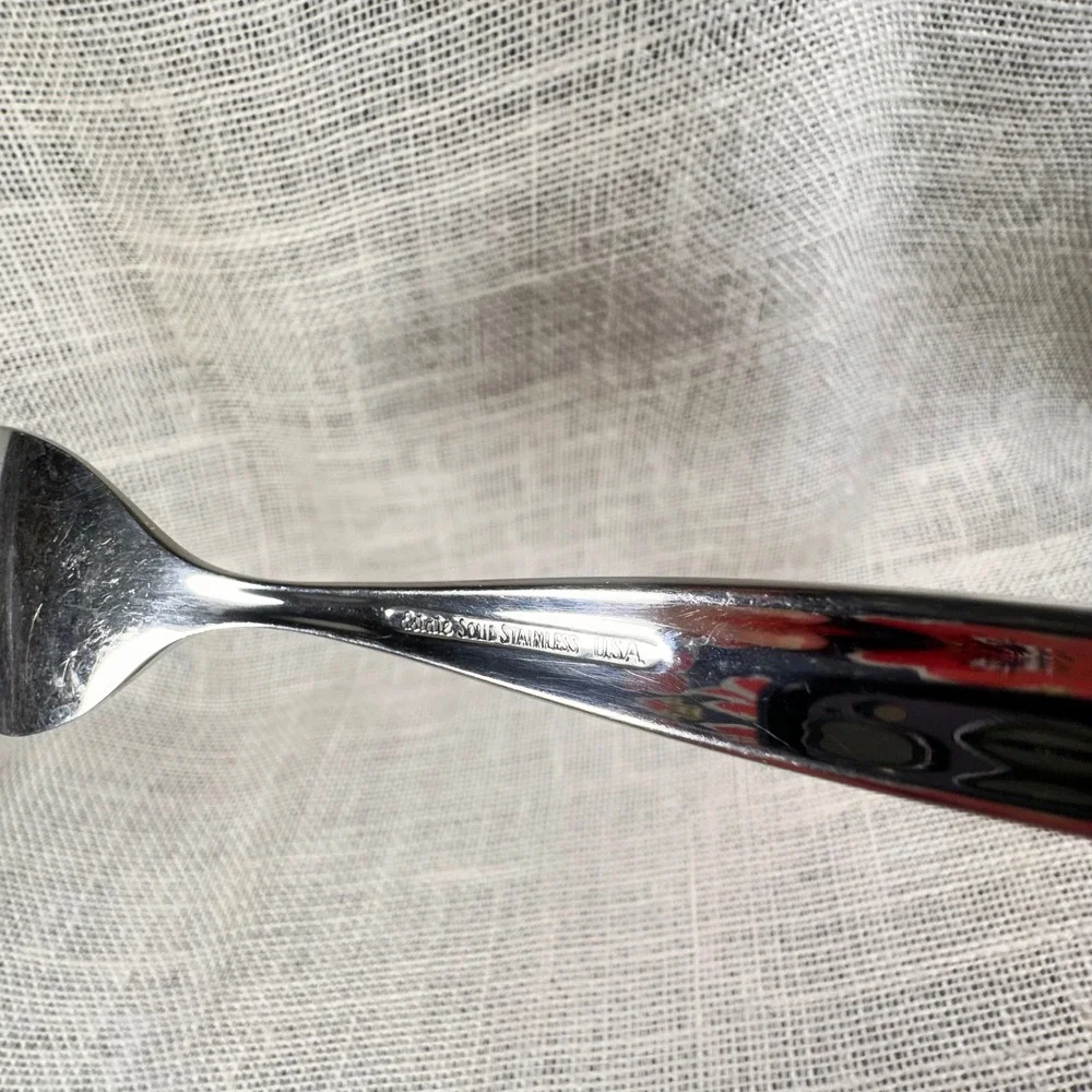 Ebbtide Solid Stainless Steel Serving Fork USA Made Vintage Replacement 8.5 Inch